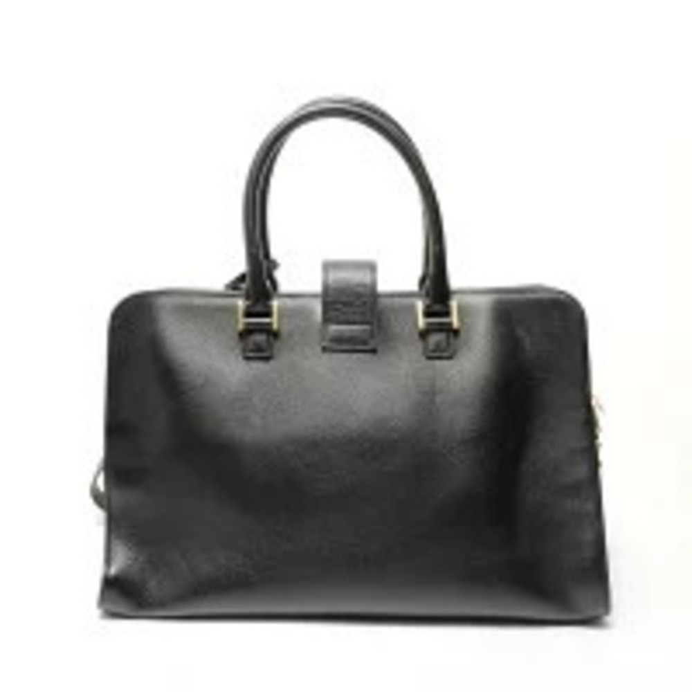 Saint Laurent Yves Paris Cabas Shoulder Bag Black